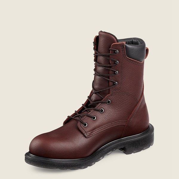 Red Wing Safety Boots Burgundy - Mens Supersole® 2.0 - 8-inch Toe - 8643-FOKUX